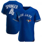 TB.Jays #4 George Springer Royal Flex Base Stitched Jersey