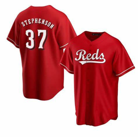 C.Reds #37 Tyler Stephenson Red Cool Base Jersey