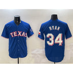 T.Rangers #34 Nolan Ryan Royal Cool Base Stitched Jersey