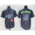 TB.Rays #18 Shane McClanahan Number Charcoal 2024 City Connect Limited Stitched Jerseys