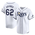 TB.Rays #62 Jonathan Aranda White Home Limited Stitched Jersey