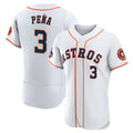 H.Astros #3 Jeremy Pena 2022 World Series White Flex Base Stitched Jersey