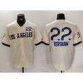 LA.Dodgers #22 Clayton Kershaw Cream 2024 City Connect Limited Jersey