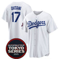 LA.Dodgers #17 Shohei Ohtani White 2025 World Tour Tokyo Series Home Stitched Jersey
