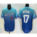 LA.Dodgers #17 Shohei Ohtani Blue 2025 City Connect Limited Stitched Jersey