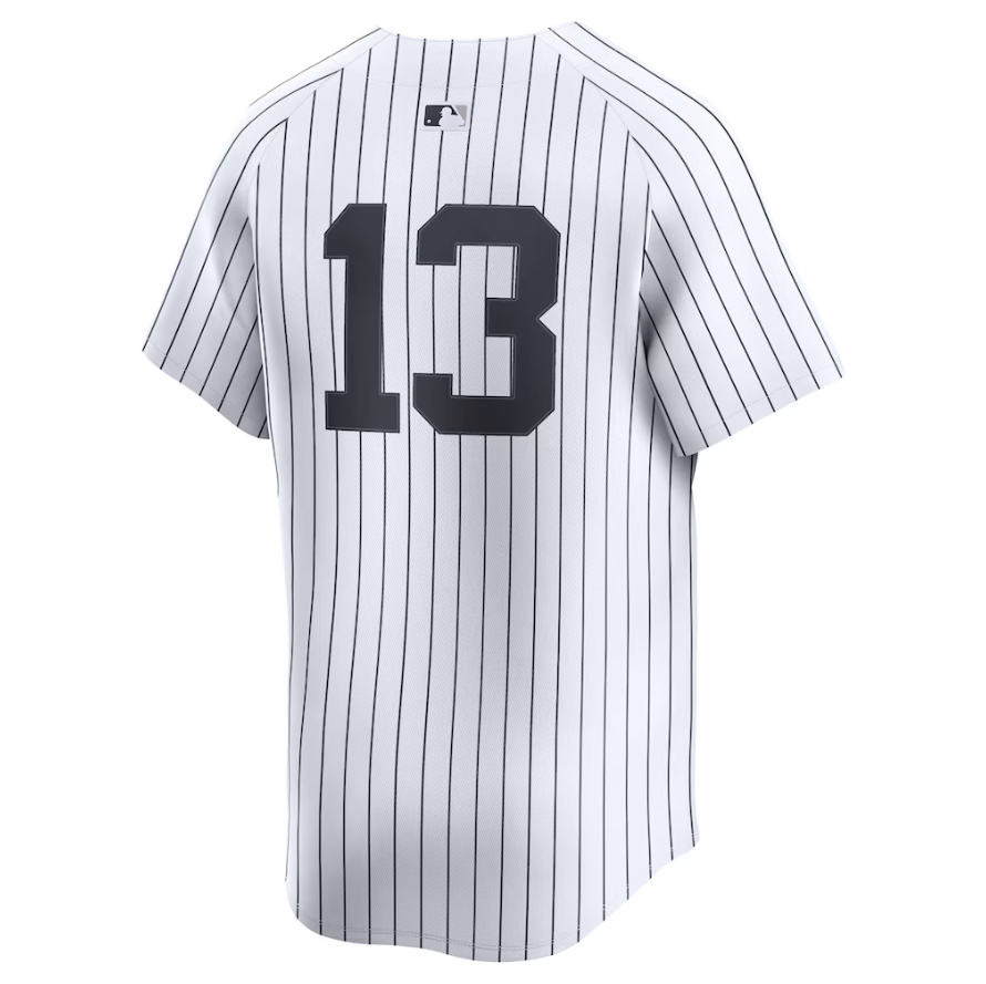 NY.Yankees #13 Jazz Chisholm Jr. White Home Limited Player Jersey