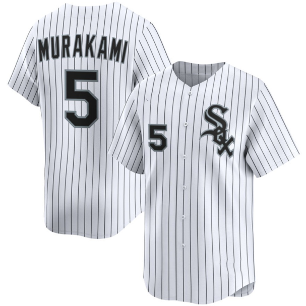 CW.Sox #5 Munetaka Murakami White 2025 Home Limited Stitched Jersey