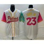 SD.Padres #23 Fernando Tatis Jr. Number White NEW 2023 City Connect Cool Base 3 Stitched Jersey