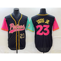 SD.Padres #23 Fernando Tatis Jr. Number Black NEW 2023 City Connect Cool Base Stitched Jersey