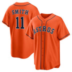 H.Astros #11 Cam Smith Orange Alternate Replica Jersey