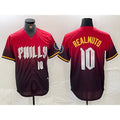 P.Phillies #10 J.T. Realmuto Red 2024 City Player Number Cool Base 2 Jersey
