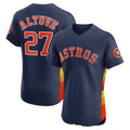 H.Astros #27 Jose Altuve Navy Alternate 2 Elite Player Jersey