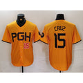 P.Pirates #15 Oneil Cruz Yellow 2023 City Connect Stitched Jersey