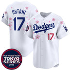 LA.Dodgers #17 Shohei Ohtani White 2025 Tokyo Series Limited Stitched Jersey