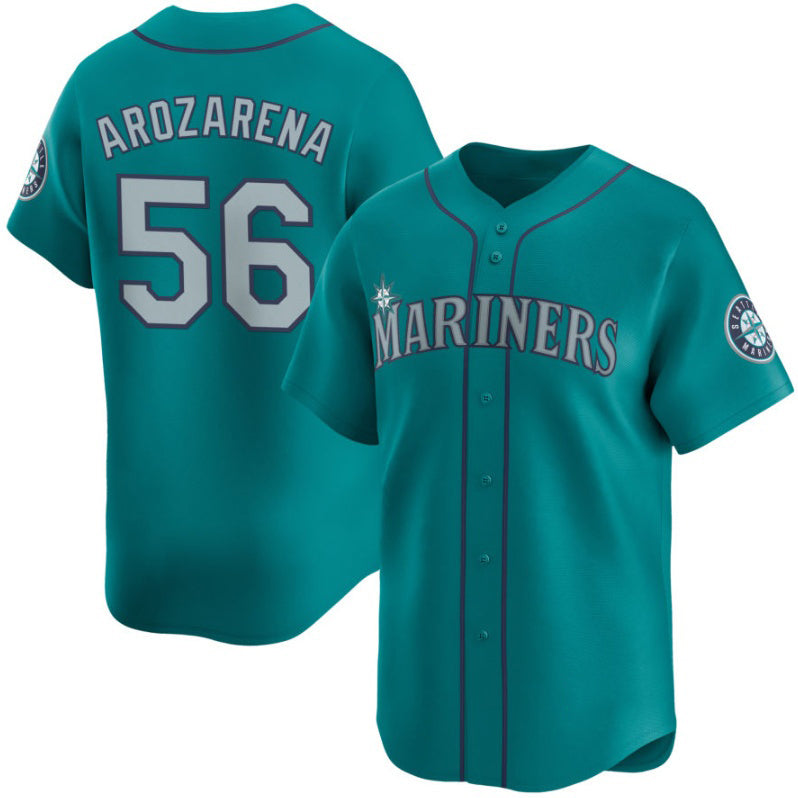 S.Mariners #56 Randy Arozarena Aqua Alternate Limited Stitched jersey