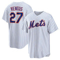NY.Mets #27 Mark Vientos White Home Replica Jersey