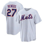 NY.Mets #27 Mark Vientos White Home Replica Jersey