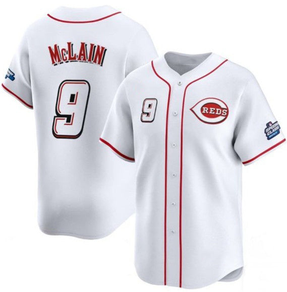 C.Reds #9 Matt McLain White 2025 Speedway Classic Home Limited Stitched Jersey
