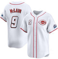C.Reds #9 Matt McLain White 2025 Speedway Classic Home Limited Stitched Jersey