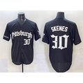 P.Pirates #30 Paul Skenes Black Gothic Steel City Edition Vapor Limited Stitched Jersey