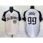 NY.Yankees #99 Aaron Judge White Black 'Gothic Legacy Edition' Vapor Premier Limited Stitched  Jersey