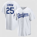 LA.Dodgers #25 Tommy Edman White 2025 World Series Champions Home Cool Base Stitched Jersey