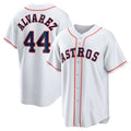 H.Astros #44 Yordan Alvarez White Home Replica Player Jersey