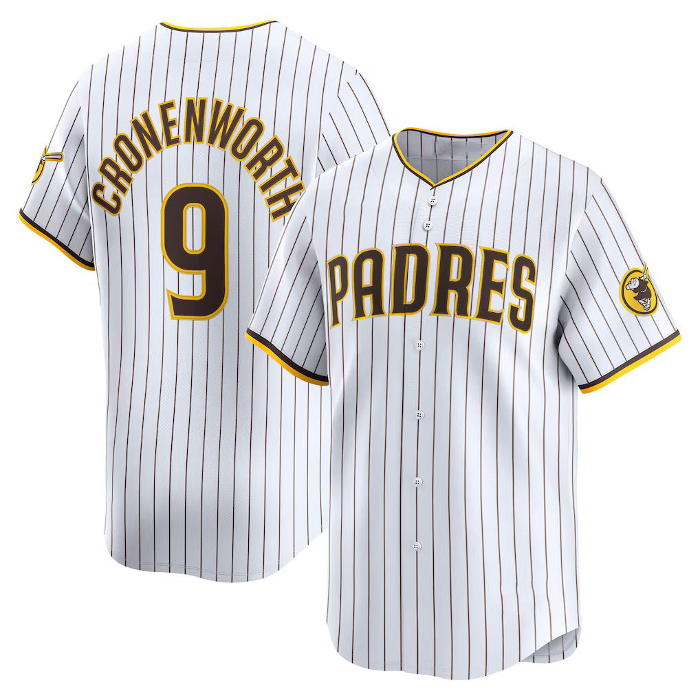 SD.Padres #9 Jake Cronenworth White Home Limited Player Jersey