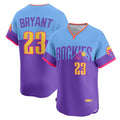 C.Rockies #23 Kris Bryant Purple-Light Blue 2025 City Connect Limited Player Jersey