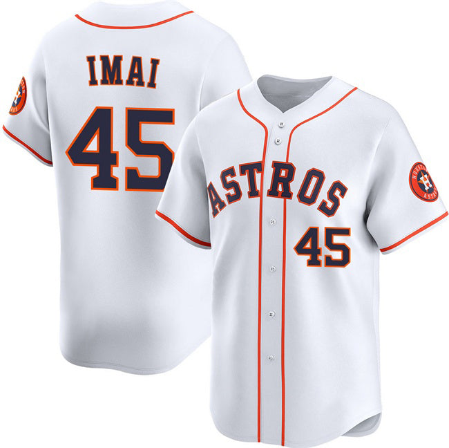 H.Astros #45 Tatsuya Imai White 2026 Home Limited Stitched Jersey