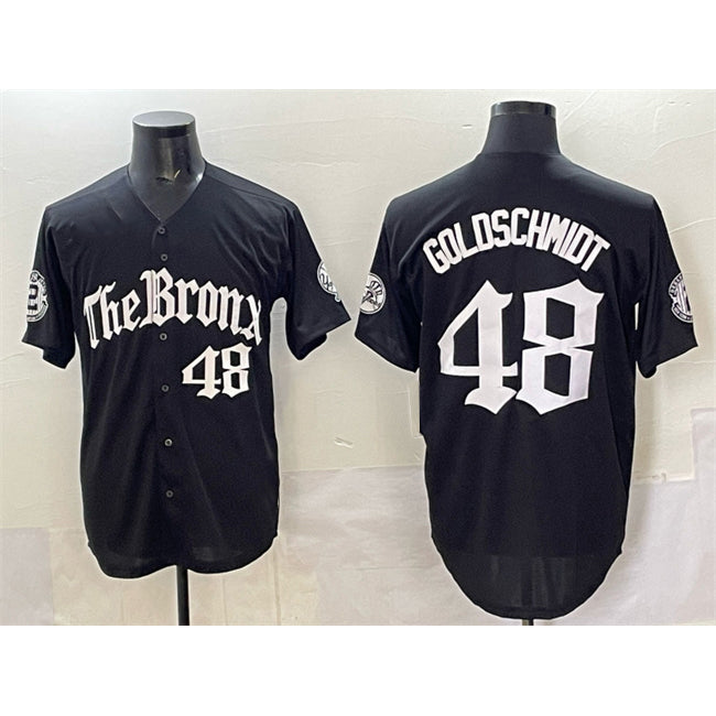 NY.Yankees #48 Paul Goldschmidt Black 'Gothic Legacy Edition' Vapor Premier Limited Stitched Jersey