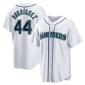 S.Mariners #44 Julio rodriguez White Home Replica Player Jersey