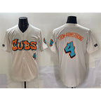 C.Cubs #4 Pete Crow-Armstrong Cream 'Graffiti North Side Edition' Vapor Premier Limited Stitched Jersey