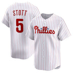 P.Phillies #5 Bryson Stott White Home Limited Player Jersey