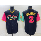 SD.Padres #2 Xander Bogaerts 2022 Black City Connect Cool Base Stitched Jersey
