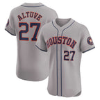 H.Astros #27 Jose Altuve Gray Road Elite Player Jersey