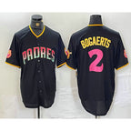 SD.Padres #2 Xander Bogaerts Black Fashion Jersey