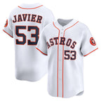 H.Astros #53 Cristian Javier White Home Limited Player Jersey