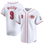 C.Reds #9 Matt McLain White Home Limited Stitched Jersey