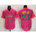 SD.Padres #23 Fernando Tatis Jr. Pink Cool Base Stitched Jersey