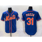 NY.Mets #31 Mike Piazza Blue Cool Base Stitched Jersey