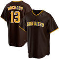 SD.Padres #13 Manny Machado Brown Alternate Replica Player Jersey