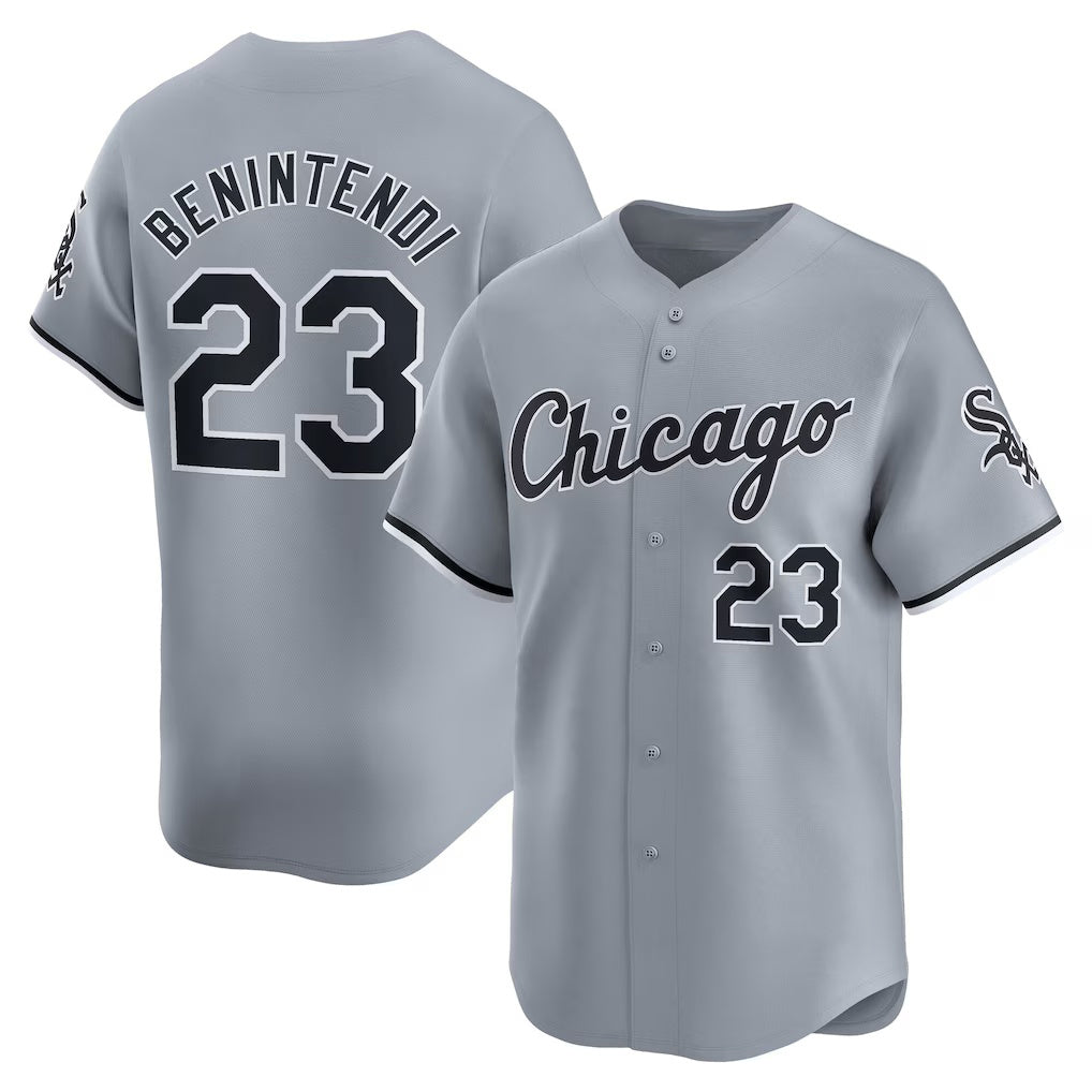 CW.Sox #23 Andrew Benintendi White Road Limited Player Jersey