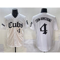 C.Cubs #4 Pete Crow-Armstrong White 'Gothic North Side Edition' Vapor Premier Limited Stitched Jersey