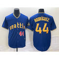 S.Mariners #44 Julio rodriguez Number Blue 2023 City Connect Cool Base 1 Stitched Jersey
