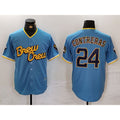 M.Brewers #24 William Contreras Blue 2022 City Connect Cool Base Stitched Jersey