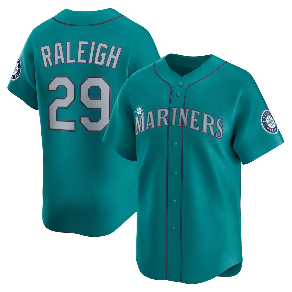 S.Mariners #29 Cal Raleigh Teal Alternate Limited Jersey