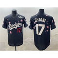 LA.Dodgers #17 Shohei Ohtani Black 2025 World Series Patch Tokyo Series Limited Stitched Jersey