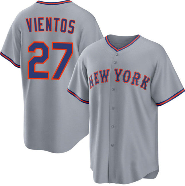 NY.Mets #27 Mark Vientos Gray 2025 Limited Stitched Jersey