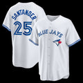 TB.Jays #25 Anthony Santander White Home Replica Jersey